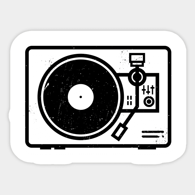 Record Player Sticker by Thomas C Park